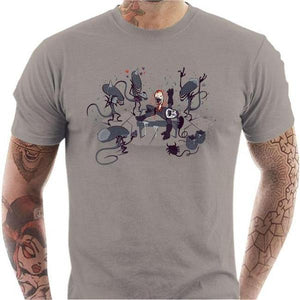 T-shirt geek homme - Alien Party - Couleur Gris Clair - Taille S