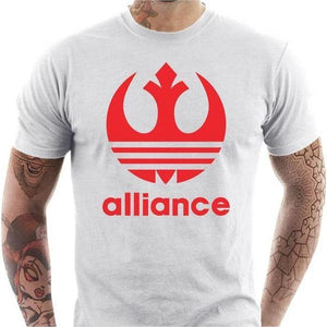 T-shirt geek homme - Alliance VS Adidas - Couleur Blanc - Taille S