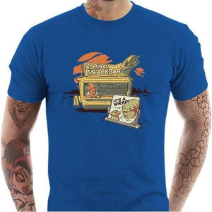 T-shirt geek homme - Amiral Snackbar - Couleur Bleu Royal - Taille S