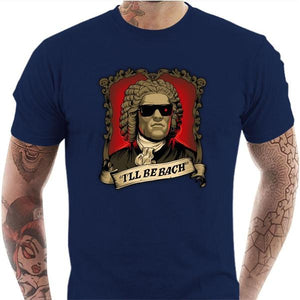 T-shirt geek homme - Be Bach Terminator - Couleur Bleu Nuit - Taille S