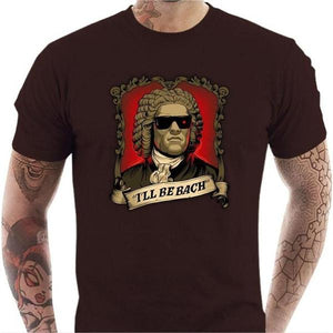 T-shirt geek homme - Be Bach Terminator - Couleur Chocolat - Taille S