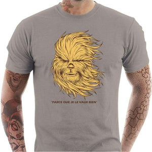 T-shirt geek homme - Chewboréal - Couleur Gris Clair - Taille S