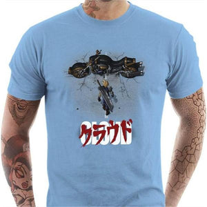 T-shirt geek homme - Cloud X Akira - Couleur Ciel - Taille S