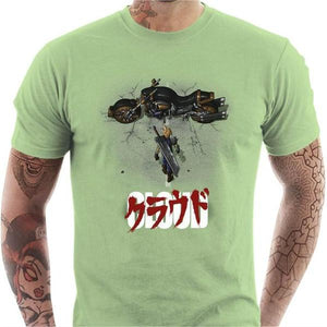T-shirt geek homme - Cloud X Akira - Couleur Tilleul - Taille S