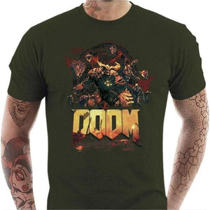 T-shirt geek homme - DOOM New Generation - Couleur Army - Taille S