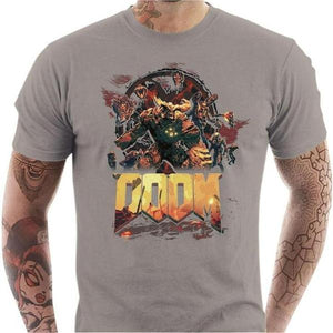T-shirt geek homme - DOOM New Generation - Couleur Gris Clair - Taille S