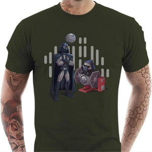 T-shirt geek homme - Dark Grandpa - Couleur Army - Taille S