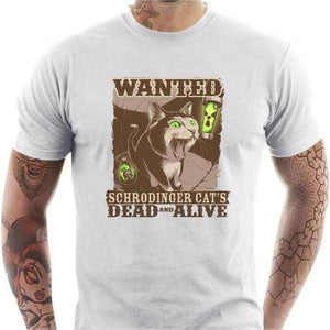 T-shirt geek homme - Dead and Alive - Couleur Blanc - Taille S