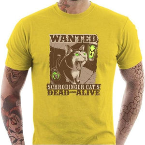 T-shirt geek homme - Dead and Alive - Couleur Jaune - Taille S
