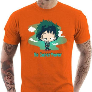 T-shirt geek homme - Deku My Hero Academia - Couleur Orange - Taille S