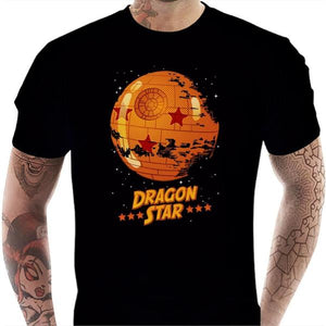 T-shirt geek homme - Dragon Star - Couleur Noir - Taille S