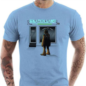 T-shirt geek homme - Epilation Laser - Couleur Ciel - Taille S