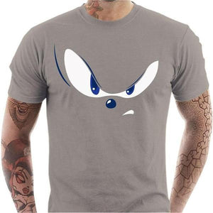 T-shirt geek homme - Eyes of the Sonic - Couleur Gris Clair - Taille S