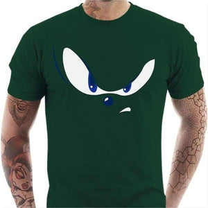 T-shirt geek homme - Eyes of the Sonic - Couleur Vert Bouteille - Taille S