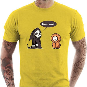 T-shirt geek homme - Friends Forever - Couleur Jaune - Taille S