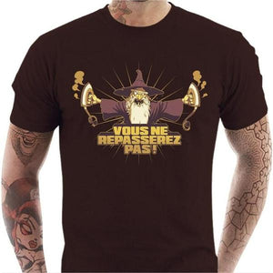 T-shirt geek homme - Furious Gandalf - Couleur Chocolat - Taille S