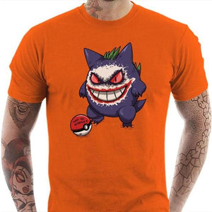 T-shirt geek homme - Gengar - Couleur Orange - Taille S