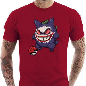 T-shirt geek homme - Gengar - Couleur Rouge Tango - Taille S