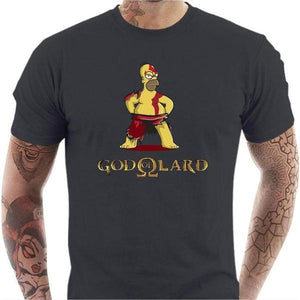 T-shirt geek homme - God Of Lard - Couleur Gris Foncé - Taille S