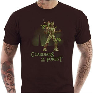 T-shirt geek homme - Guardians - Couleur Chocolat - Taille S