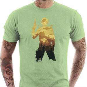 T-shirt geek homme - Han Solo - Couleur Tilleul - Taille S