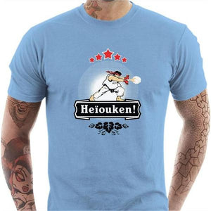 T-shirt geek homme - Heiouken ! - Couleur Ciel - Taille S