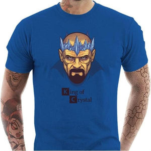 T-shirt geek homme - Heisenberg King - Couleur Bleu Royal - Taille S