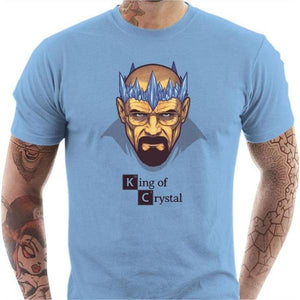 T-shirt geek homme - Heisenberg King - Couleur Ciel - Taille S