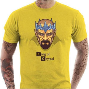 T-shirt geek homme - Heisenberg King - Couleur Jaune - Taille S