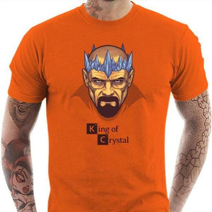 T-shirt geek homme - Heisenberg King - Couleur Orange - Taille S