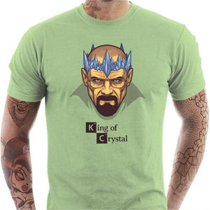 T-shirt geek homme - Heisenberg King - Couleur Tilleul - Taille S