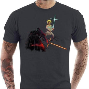 T-shirt geek homme - Holy Wars - Couleur Gris Foncé - Taille S