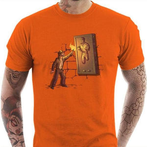 T-shirt geek homme - Indiana Carbonite - Couleur Orange - Taille S