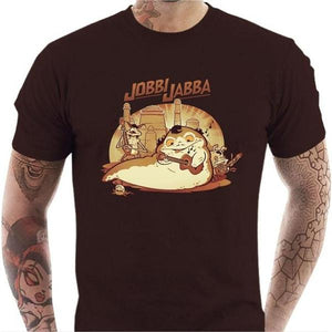 T-shirt geek homme - Jobbi Jabba - Couleur Chocolat - Taille S