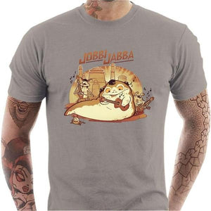 T-shirt geek homme - Jobbi Jabba - Couleur Gris Clair - Taille S