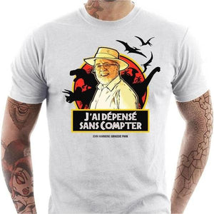 T-shirt geek homme - John Hammond - Couleur Blanc - Taille S
