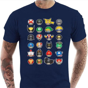 T-shirt geek homme - Know your Mushroom - Couleur Bleu Nuit - Taille S