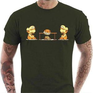T-shirt geek homme - Koopa Koopa - Couleur Army - Taille S