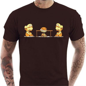 T-shirt geek homme - Koopa Koopa - Couleur Chocolat - Taille S