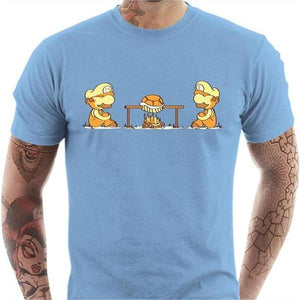 T-shirt geek homme - Koopa Koopa - Couleur Ciel - Taille S