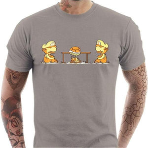 T-shirt geek homme - Koopa Koopa - Couleur Gris Clair - Taille S
