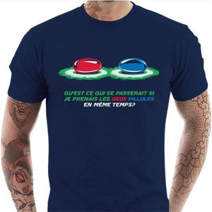 T-shirt geek homme - Le choix - Couleur Bleu Nuit - Taille S