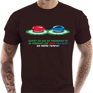 T-shirt geek homme - Le choix - Couleur Chocolat - Taille S