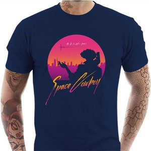 T-shirt geek homme - Let's Jam - Cowboy Bebop - Couleur Bleu Nuit - Taille S