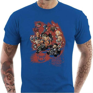 T-shirt geek homme - Mad Kart - Couleur Bleu Royal - Taille S