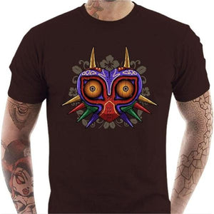 T-shirt geek homme - Majora's Art - Couleur Chocolat - Taille S