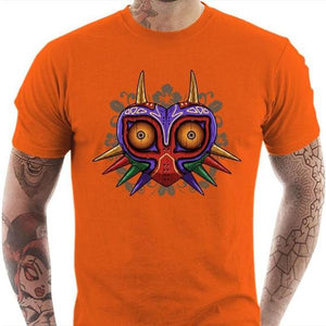 T-shirt geek homme - Majora's Art - Couleur Orange - Taille S