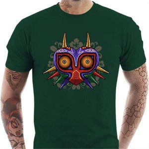 T-shirt geek homme - Majora's Art - Couleur Vert Bouteille - Taille S