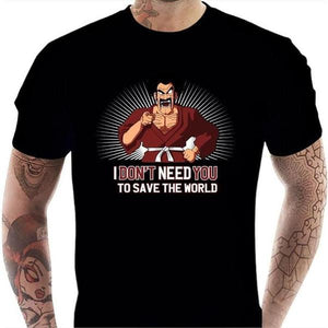 T-shirt geek homme - Mister Satan - Couleur Noir - Taille S