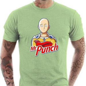 T-shirt geek homme - Mr Punch - Couleur Tilleul - Taille S